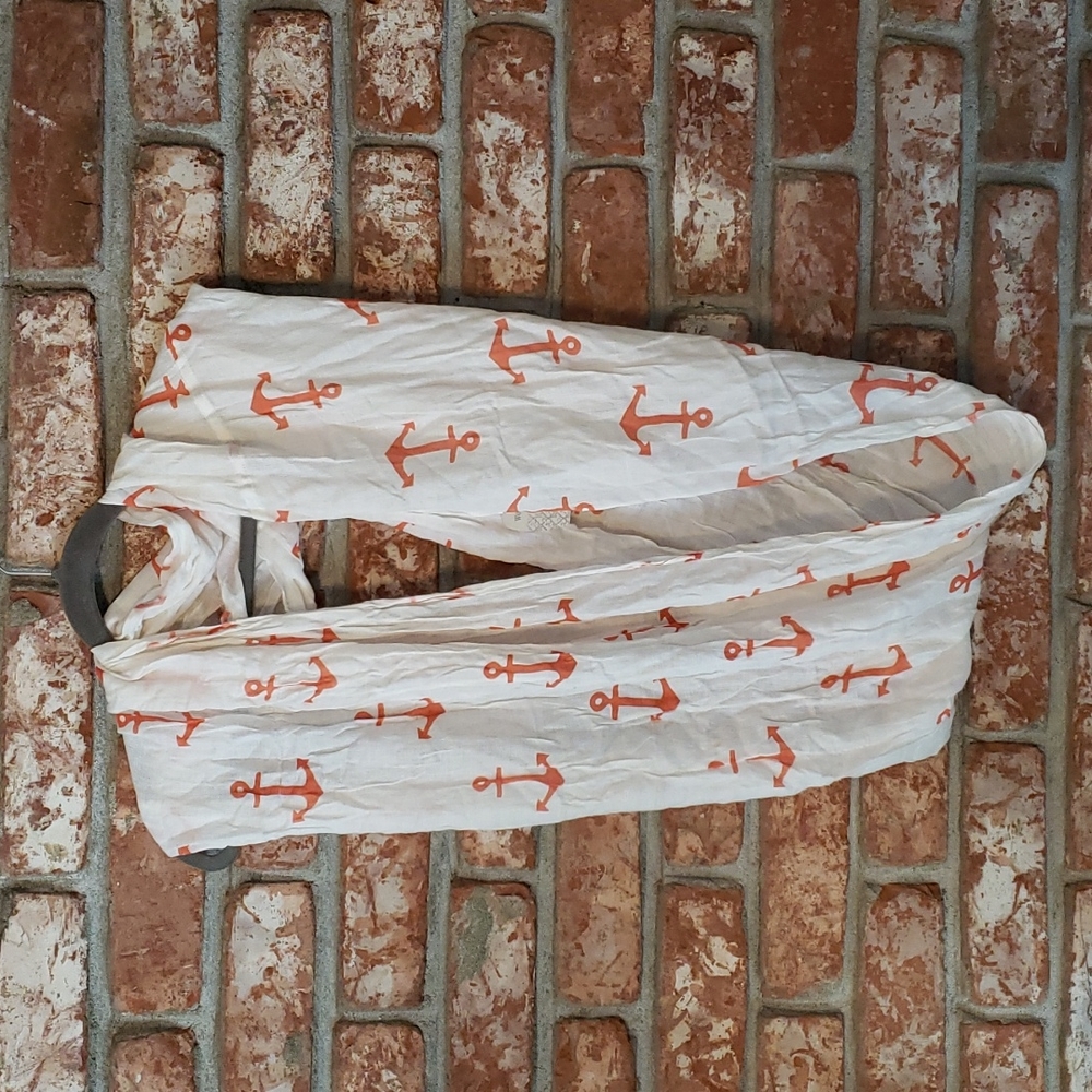 NWT World Market French Riviera Anchor Infinity Scarf